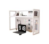 Bibliothèque de bureau en métal avec panneau arrière épais et compartiments ouverts, facile à nettoyer, parfaite pour dortoir, bureau et maison (noir, 90 cm)