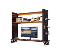 Bibliothèque de Bureau Multifonction à 3 Niveaux Étagère de Bureau Modulable avec Cloisons Réglables Hauteur 92 cm pour Maison, Dortoir