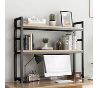 Bibliothèque de bureau pour bureau d'ordinateur - Étagère de comptoir réglable, étagère d'organisation de bibliothèque de bureau, support d'imprimante de bureau et étagère de rangement de bureau pour