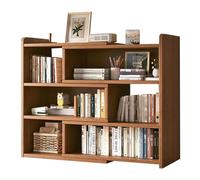 Bibliothèque de bureau réglable - Étagère de table pour la maison et le bureau - Étagère de rangement de bureau multifonction - Étagère élégante pour livres et décoration