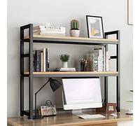 Bibliothèque de bureau réglable pour bureau d'ordinateur, 2 couches, clapier, étagère avec étagère de rangement ouverte et support d'imprimante, support de nization de bureau (couleur : A taille : 95