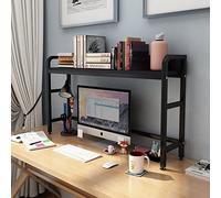 Bibliothèque de bureau réglable - Présentoir de comptoir en bois et métal pour bureau, maison, école et bibliothèque - Étagère de rangement ouverte élégante (couleur : H taille : 95 cm)