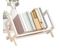 Bibliothèque de bureau - Trappe de bureau pour dortoirs | Organiseur de bureau | Étagère inclinée pour livres, DVD | Étagère de rangement compacte parfaite pour organiser votre bureau ou votre bureau