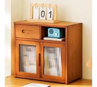 Bibliothèque de comptoir, étagère de bureau en bambou acrylique, design creux inférieur, design 1/2 tiroir, design double/triple porte pour bureau, maison