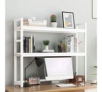 Bibliothèque De Comptoir Réglable À 2 Niveaux - Bibliothèque De Bureau En Métal Pour Bureaux D'ordinateur, Support D'imprimante De Table, Présentoir De Rangement De Table Ouvert(A,55X24X90cm)