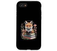 Bibliothèque de Livres de Lecture Cute Book Fox Coque pour iPhone SE (2020) / 7/8
