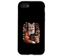 Bibliothèque de Livres de Lecture Cute Book Fox Coque pour iPhone SE (2020) / 7/8