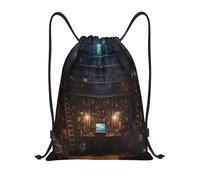 Bibliothèque De Livres Éducatifs Sac De Gym Sacs À Cordon Réglable Unisexe Sac À Cordon pour Fête Camping Piscine 36X42Cm