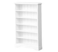 Bibliothèque de Maison de poupée, échelle 1:12, étagère Miniature en Bois, Meuble d'affichage Blanc, Accessoire pour décoration Maison poupée