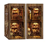 Bibliothèque de maison de poupée, puzzle 3D pour adultes, kit de maison miniature d'engraissement, 3D, décoration intérieure, parfait