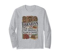 Bibliothèque de Moteurs de Recherche bibliothécaire | Amateur de Livres de Lecture drôle Manche Longue
