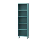 Bibliothèque de salon MARIO, 500 x 1800 x 350 mm, Modern: turquoise