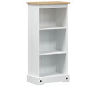 Bibliothèque de salon - Rangement de livres - Blanc 46x29x100 cm - Pin massif LL2261