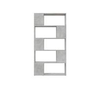 vidaXL Bibliothèque Séparation de pièce gris béton 80x24x155 cm Bois composite