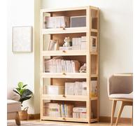 Bibliothèque debout avec portes en verre - Solution élégante d'affichage et de rangement pour salon, chambre, bureau et magasin d'artisanat