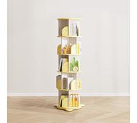 Bibliothèque décorative rotative à 360° - Étagère de rangement verticale multifonction pour la maison et le bureau, 164 cm, organiseur élégant et solution d'économie d'espace