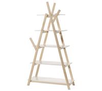 Vipack Bibliothèque enfant Kiddy KIBI8014 – Bois blanc, 5 étagères, 170 cm