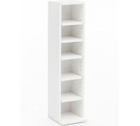 Bibliothèque design WL5.336 21x91x20cm avec 6 compartiments Blanc |