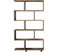 Bibliothèque déstructurée 5 niches effet bois 90 cm - Yara