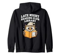 Bibliothèque du Late Night Reading Club Never Return Owl Sweat à Capuche
