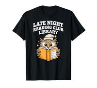 Bibliothèque du Late Night Reading Club Never Return Owl T-Shirt
