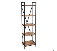 Atmosphera - Étagère Edena 5 niveaux 45x180 cm Bois d'acacia et métal - Naturel