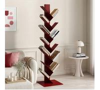 Bibliothèque Eksjö en forme d'arbre acier 150 x 39 x 39 cm rouge
