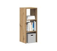vidaXL Bibliothèque empilable chêne artisanal – en bois d'ingénierie, armoire de rangement Marron
