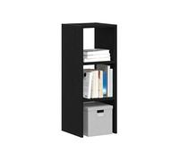vidaXL Bibliothèque empilable chêne noir 30x30x80 cm Bois d'ingénierie