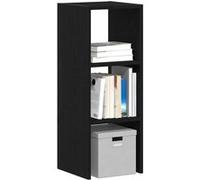 vidaXL Bibliothèque empilable chêne noir 30x30x80 cm Bois d'ingénierie