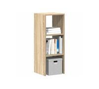 vidaXL Bibliothèque empilable chêne Sonoma – Bois ingénierie 30×30×80 cm