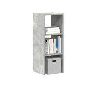 vidaXL Bibliothèque empilable 30x30x80 cm bois d'ingénierie gris béton – 858809