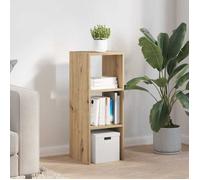 Bibliothèque empilable - vidaXL - Casier de rangement - Bois ingénierie - Chêne artisanal - 30x30x80 cm 147tpt97l