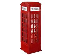 Bibliothèque en bois à 5 niveaux en forme de cabine téléphonique, jolie bibliothèque sur pied pour enfants et adultes, étagère de rangement en bois pour cabine téléphonique Londres, étagère décorative