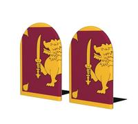 Bibliothèque en bois avec drapeau du Sri Lanka - Décoration de bureau pratique pour bureau, salle de classe, étude