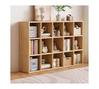 Bibliothèque En Bois Avec Panneau Arrière Fermé, Organisateur De Rangement Empilable À 4/6/8/110/12 Cubes - Étagère De Rangement Pour Livres Et Décoration, Facile D'entretien(T1.2cm/0.5in,150*30*90cm)