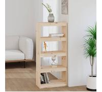 Vidaxl Bibliothèque/Séparateur De Pièce 60x30x135,5 Cm Bois De Pin Multicolore