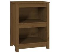 Bibliothèque en Bois de Pin Massif 50 x 35 x 68 cm | Étagère livres, magazines, DVD, objets déco, chambre, bureau, entrée, fixation murale incluse, manuel de montage