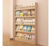 Bibliothèque en bois derrière la porte, étagère de rangement ouverte derrière la porte, étagère haute et étroite derrière la porte, étagère mince pour économiser de l'espace, pour chambre, salon et