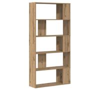 Bibliothèque en bois d'ingénierie - vidaXL - Chêne artisanal - 80x24x159 cm - 7 compartiments - Étagères spacieuses