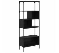 vidaXL Bibliothèque Chêne noir Bois d'ingénierie 76 x 33 x 188,5 cm