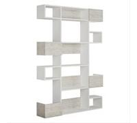 Bibliothèque en bois "Niho" 120 x 27 x 171 cm - Blanc