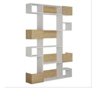 Bibliothèque en bois ""Niho"" 120 x 27 x 171 cm - Blanc