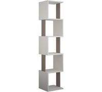 Bibliothèque en bois "Piri" - 35 x 30 x 161 cm - BlancMoka clair
