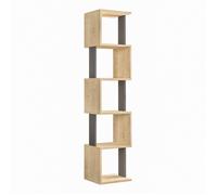 Bibliothèque en bois ""Piri"" - 35 x 30 x 161 cm - Chêne de SonomaAnthracite