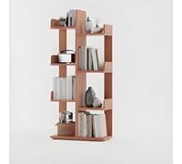 Bibliothèque en bois pour bureau, salon, chambre à coucher, décoration de chambre, finition bois de cerisier, idéale pour bureau ou balcon, design unique