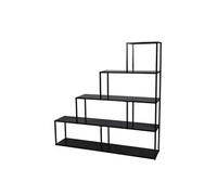 Bibliothèque en escalier "Madison" - Noir - L 160 x l 30 x H 157 cm