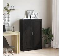 vidaXL Meuble de bibliothèque Chêne noir 82,5 x 30,5 x 115 cm – Étagère moderne polyvalente