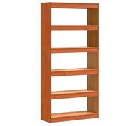 vidaXL Bibliothèque Brun cire 80 x 30 x 167,5 cm Pin massif