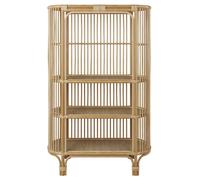 Bibliothèque en rotin naturel avec étagères - Marthe - Rendez-Vous Déco